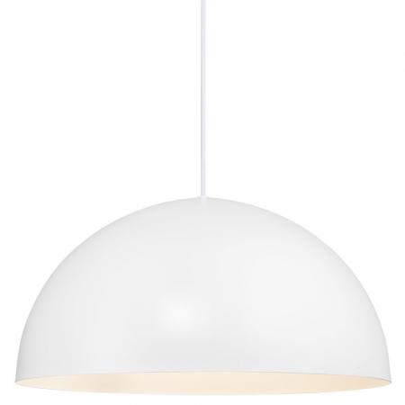 Pendelleuchte ELLEN Weiß mit  Kuppelschirm 40cm
